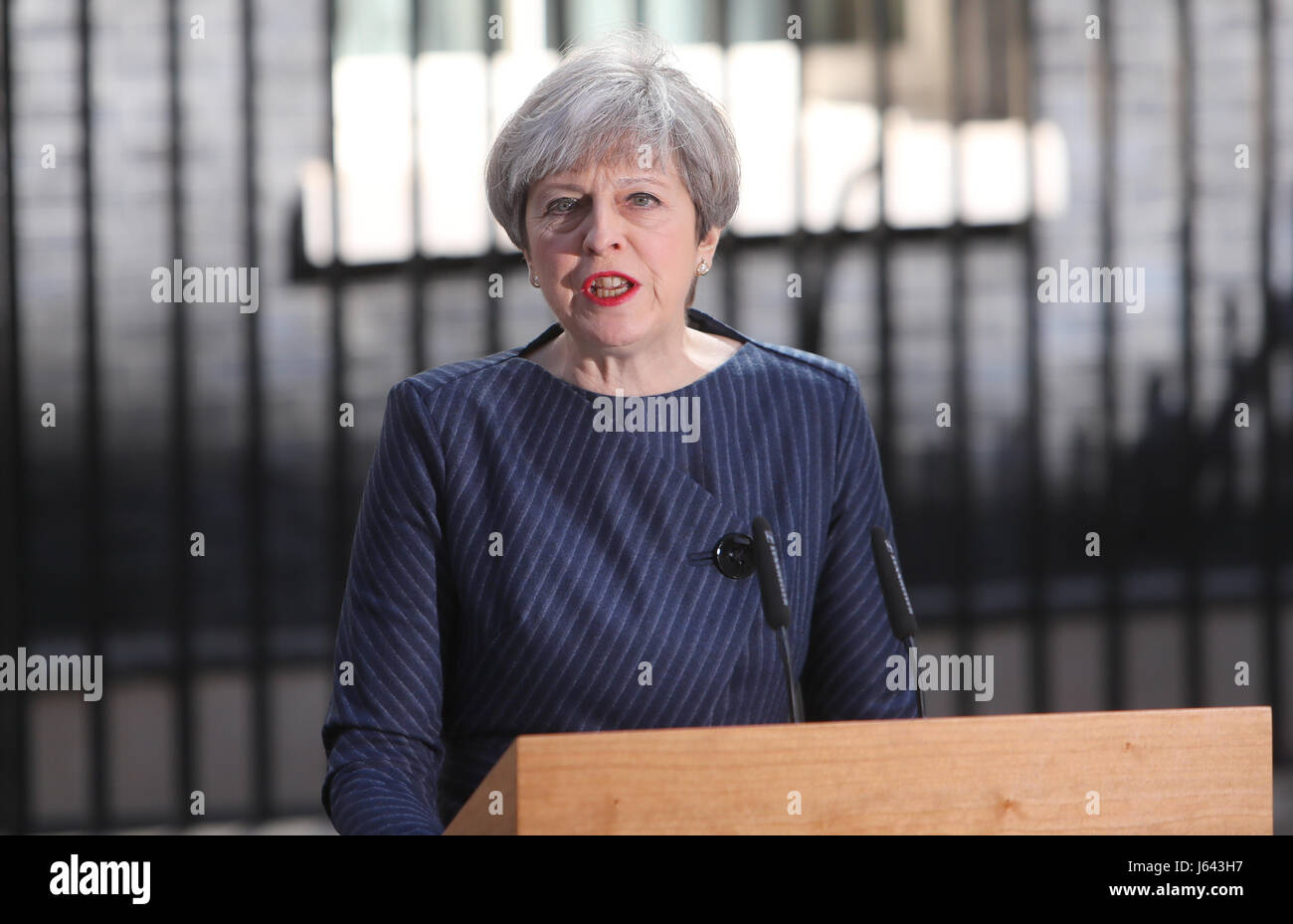 Vereinigtes Königreich Prime Minister Theresa May ruft eine allgemeine Wahl am 8. Juni 2017 stattfinden Featuring: Theresa kann wo: London, Vereinigtes Königreich bei: 18. April 2017 Credit: WENN.com Stockfoto