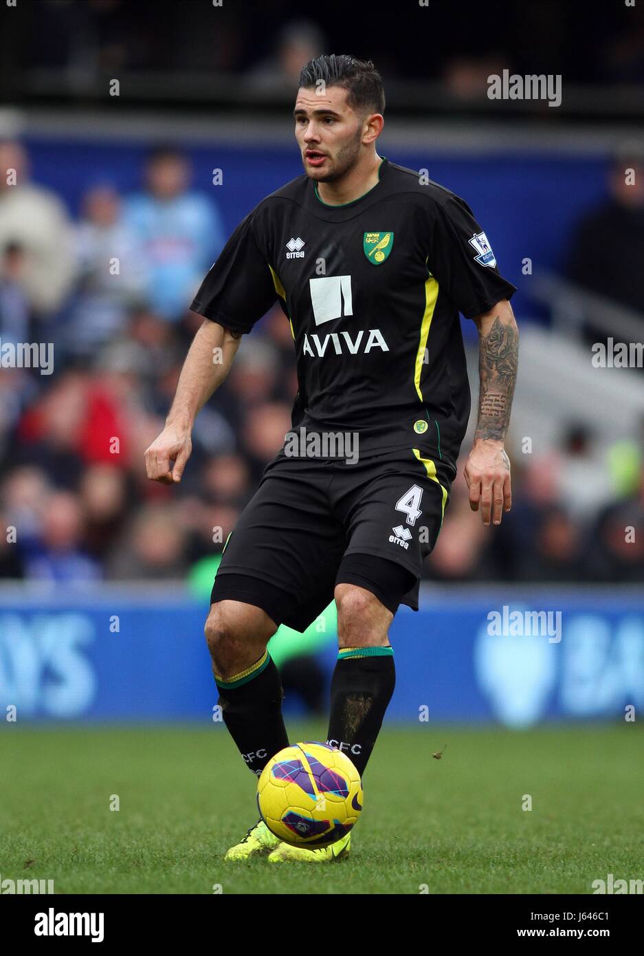 BRADLEY JOHNSON NORWICH CITY FC LONDON ENGLAND UK 2. Februar 2013 Stockfoto