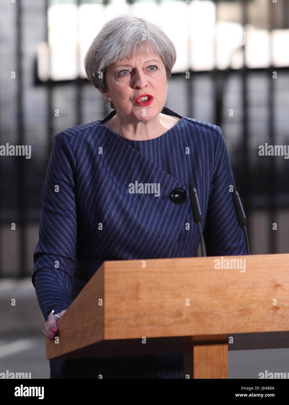 Vereinigtes Königreich Prime Minister Theresa May ruft eine allgemeine Wahl am 8. Juni 2017 stattfinden Featuring: Theresa kann wo: London, Vereinigtes Königreich bei: 18. April 2017 Credit: WENN.com Stockfoto