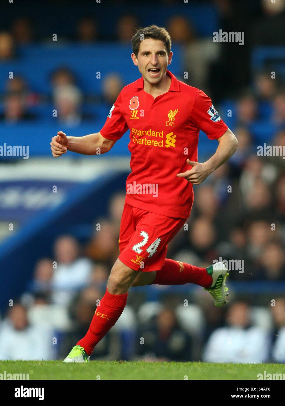 JOE ALLEN LIVERPOOL FC LONDON ENGLAND UK 11. November 2012 Stockfoto