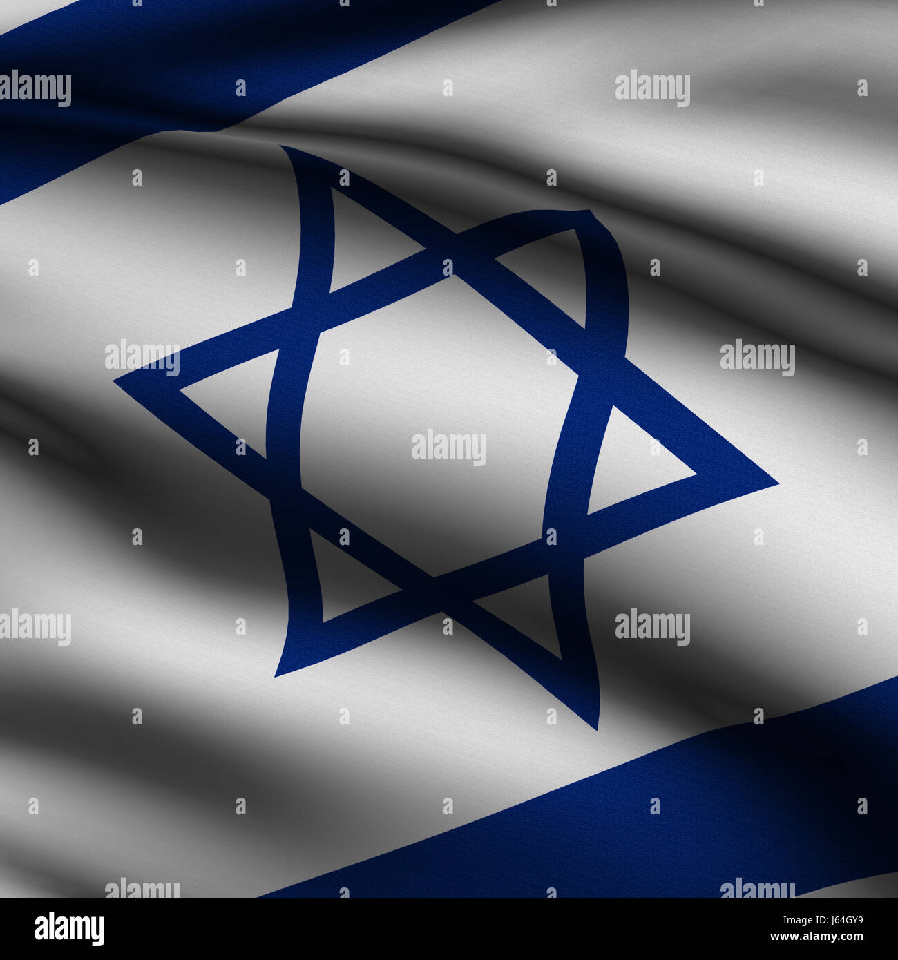 Asien Fahne Israel asiatischen israelischen Makro Nahaufnahme Makro Aufnahme Nahaufnahme Stockfoto