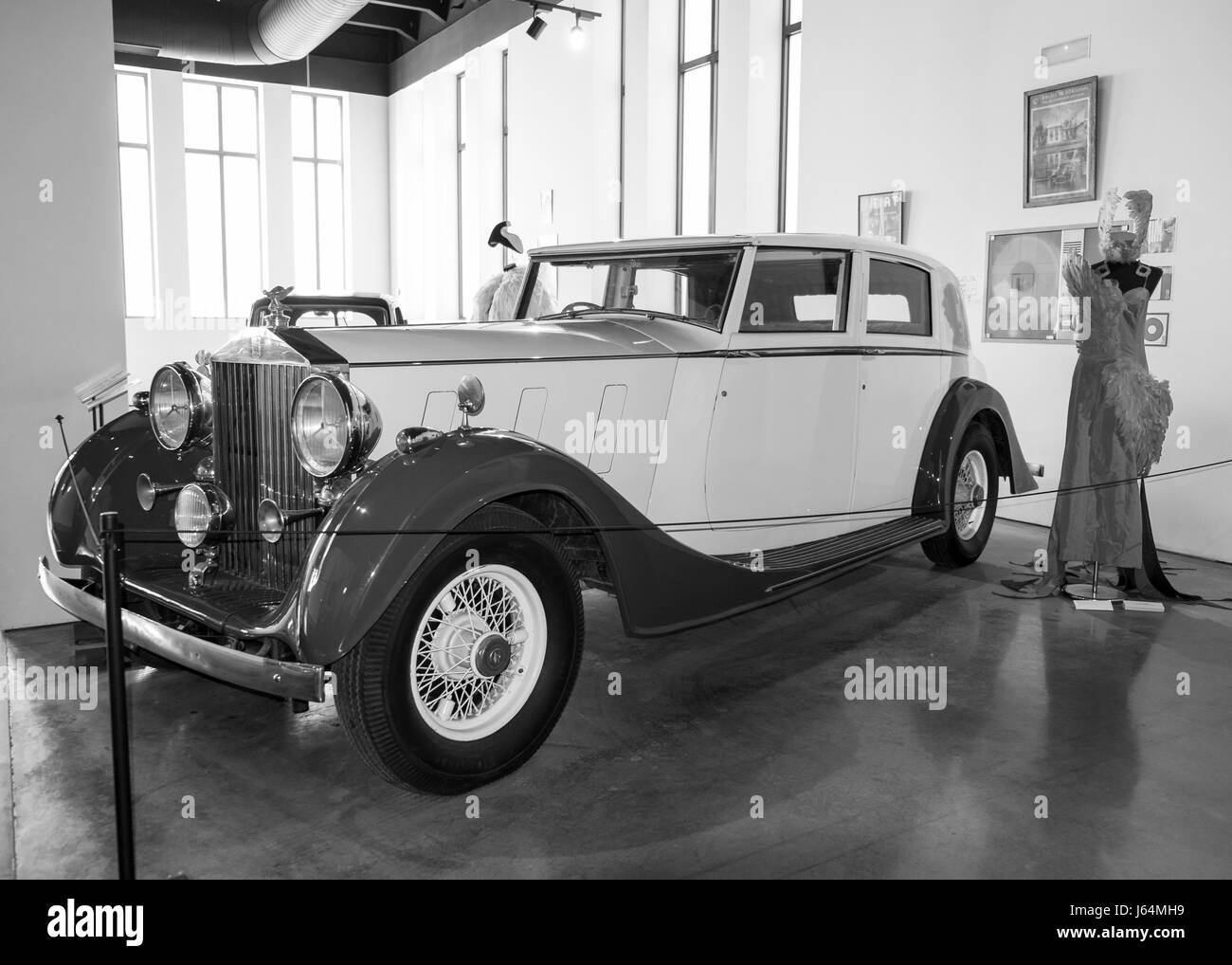 Rolls Royce Phantom III. Automobil Museum von Málaga, Andalusien, Spanien. Stockfoto