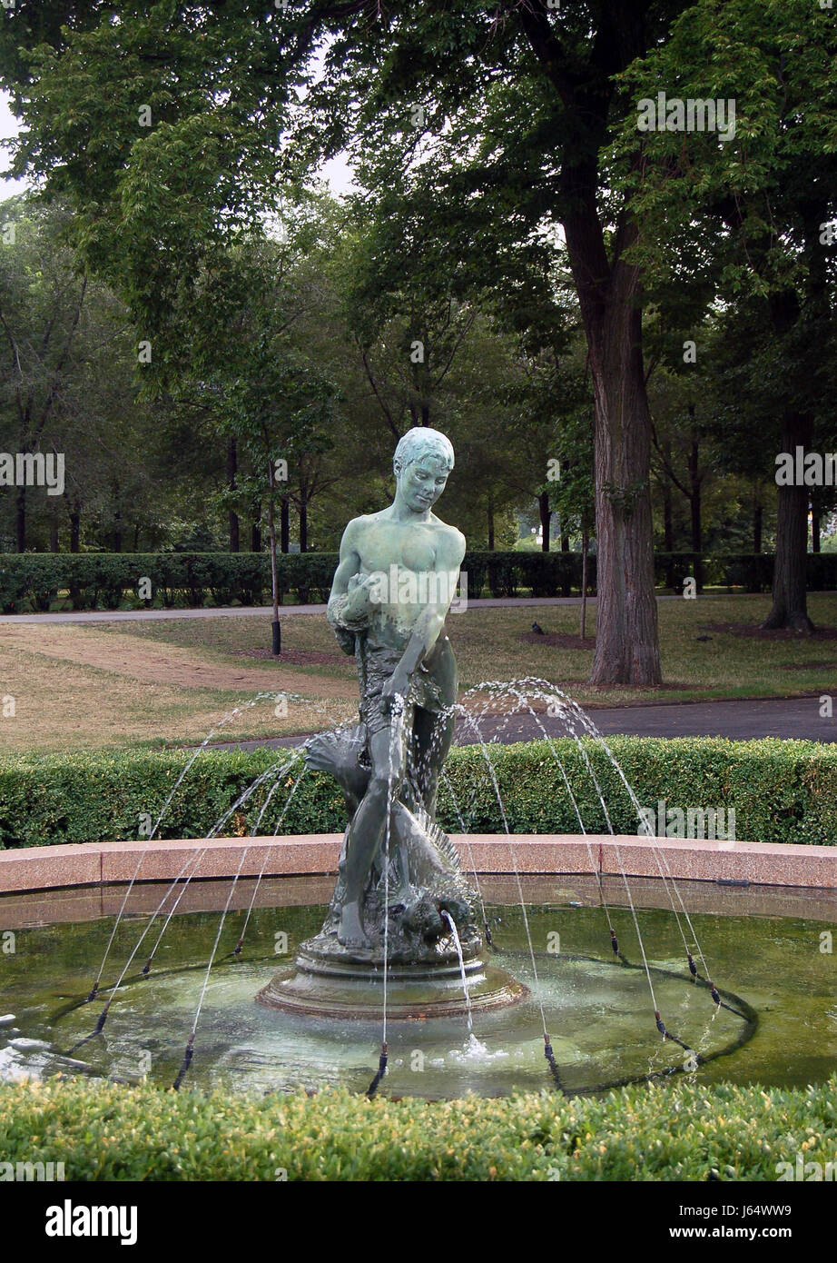 Stadt Stadt Park amerikanischen Brunnen Innenstadt Reisen Stadt berühmten park american Stockfoto