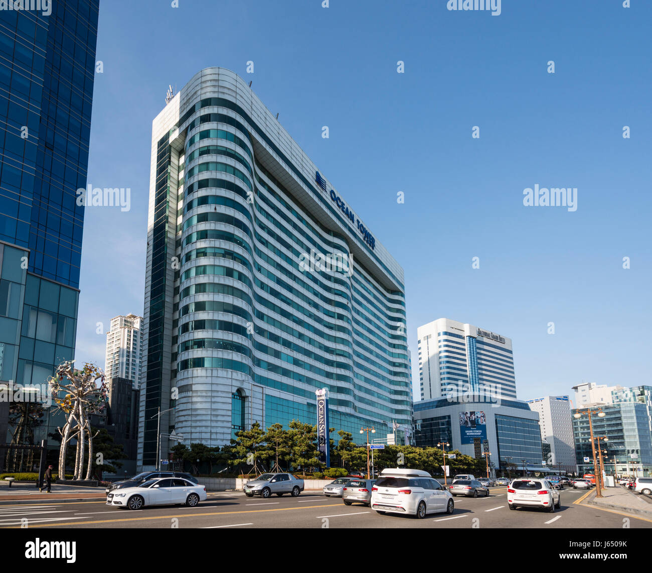 Busan Ocean Tower (Bürogebäude), Busan Gwangyeoksi, Südkorea Stockfoto