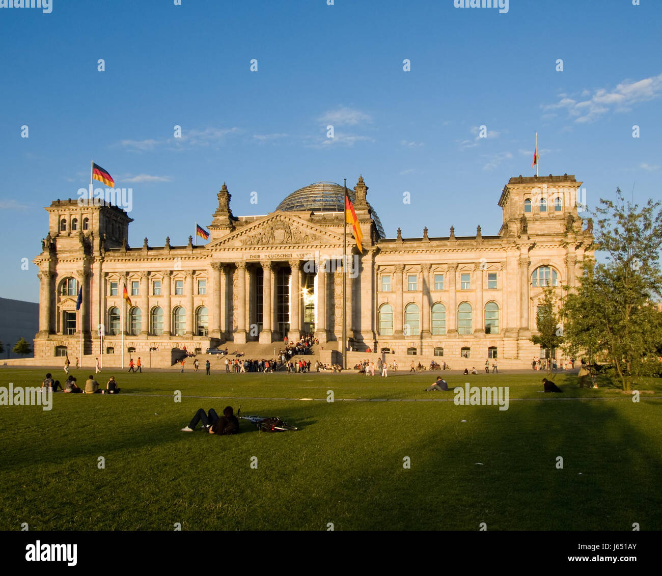 Berlin Deutschland Bundesrepublik Deutschland Parlament Flagge Bundestag Deutsch Stockfoto