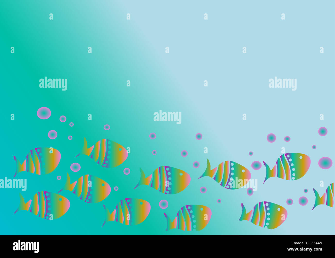 Fisch unter Wasser Abbildung tropischen türkisfarbenen Salzwasser Meerwasser Ozean Stockfoto