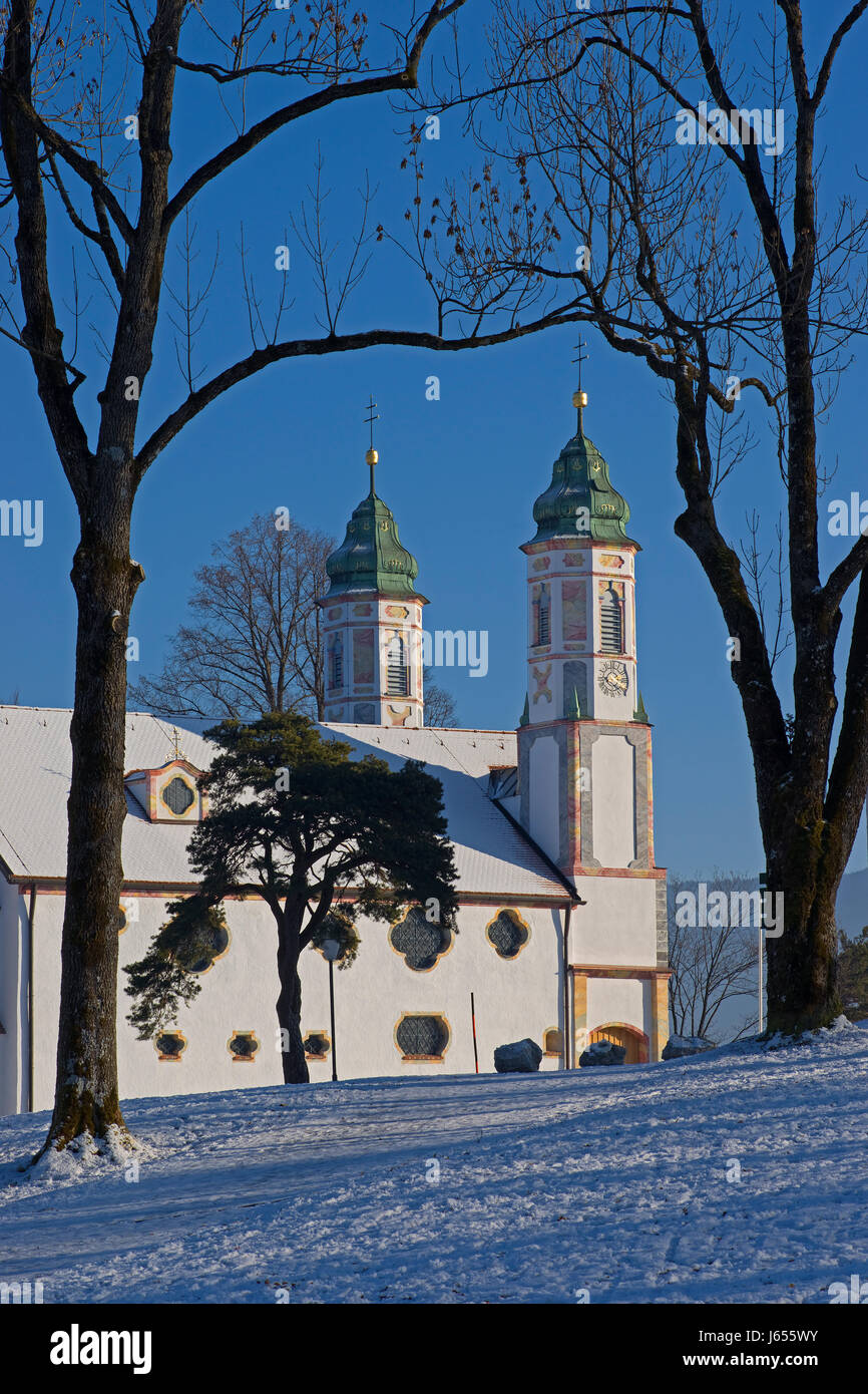 Kalvarienkirche in Bayern Stockfoto