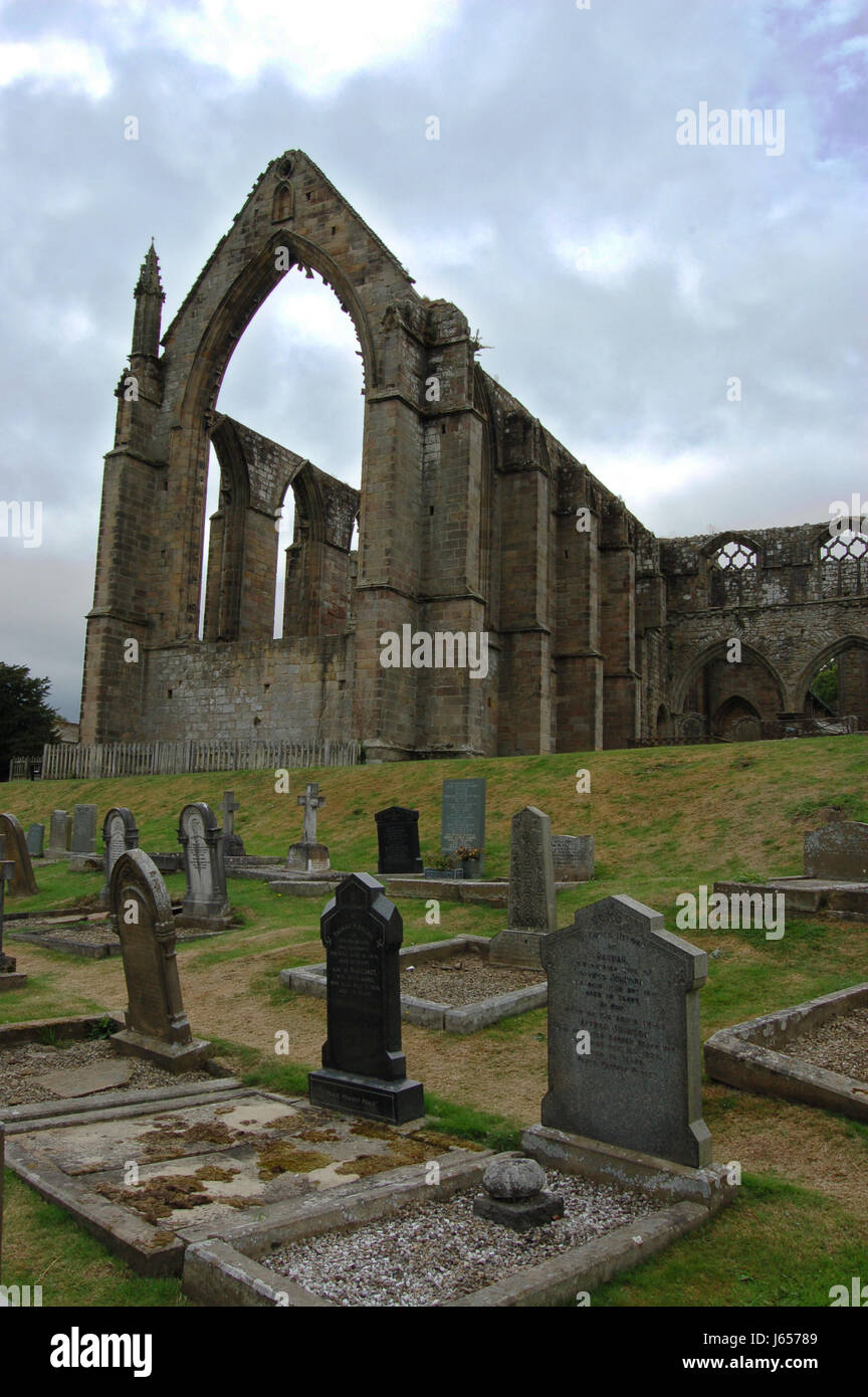 religiöse Kirchenruine Abtei alte England Gräber Geschichte Friedhof Yorkshire Stockfoto
