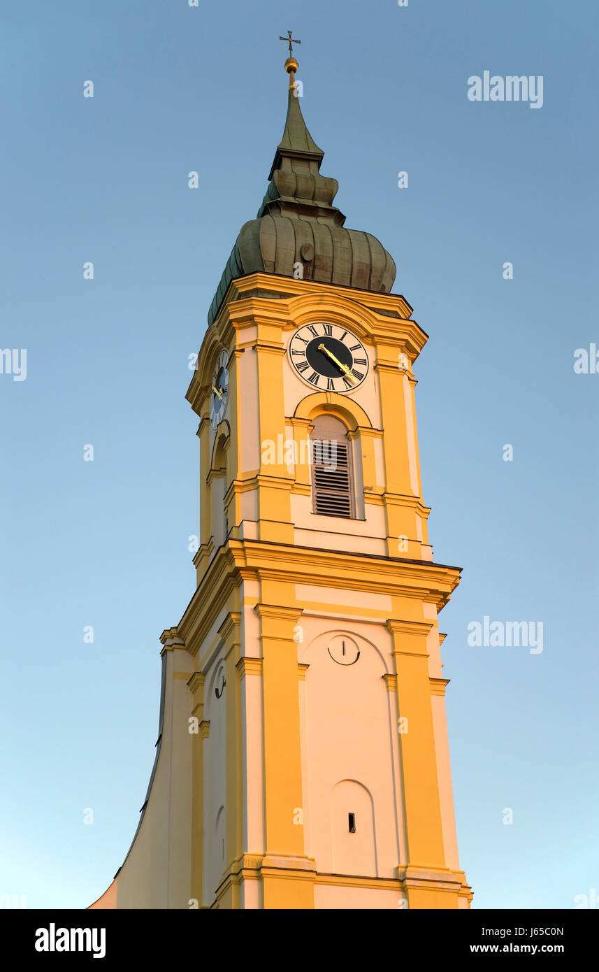 historische Kirche Bayern Türme München Kirchturm Gebäude historische Kirche Stockfoto