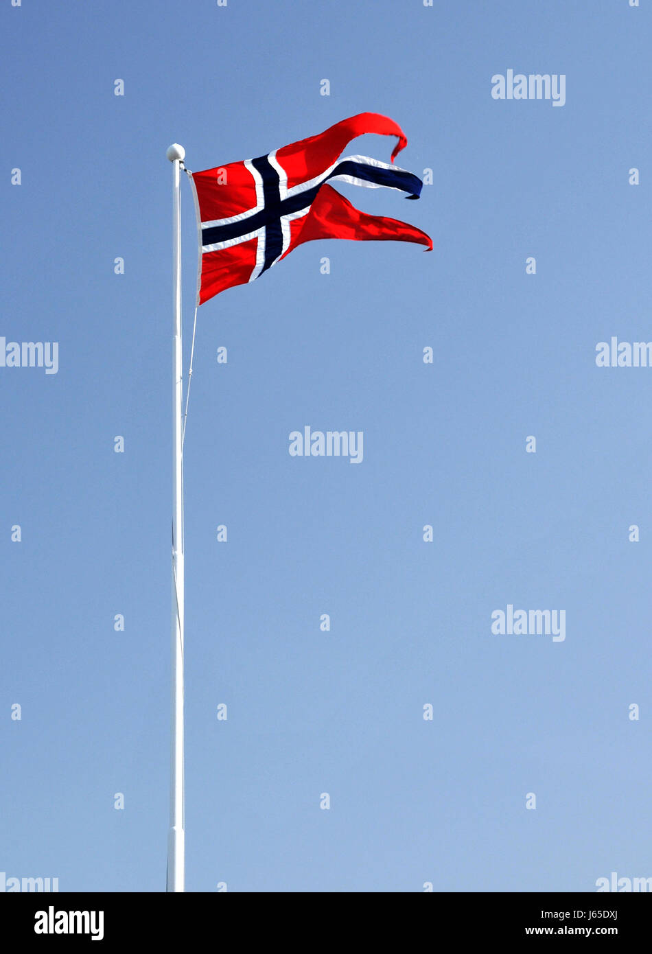 Norwegen Flagge Stockfoto