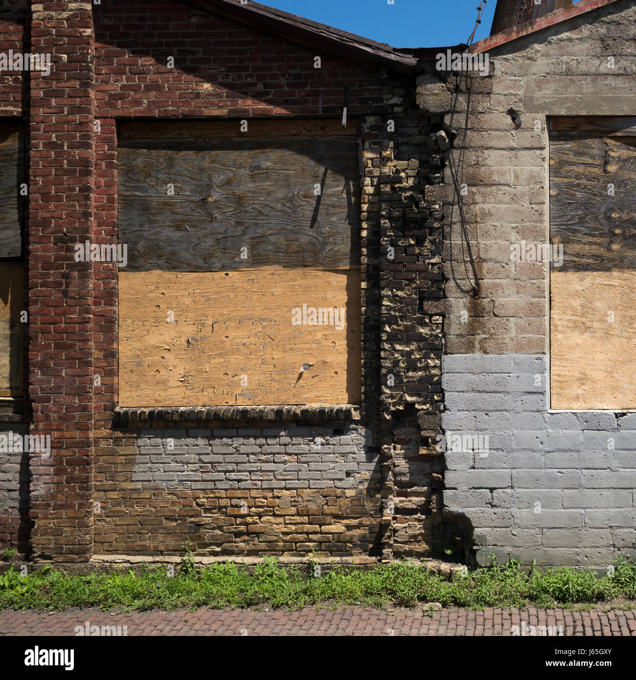 Verlassene Gebäude in Minneapolis, Hennepin County, Minnesota, USA Stockfoto