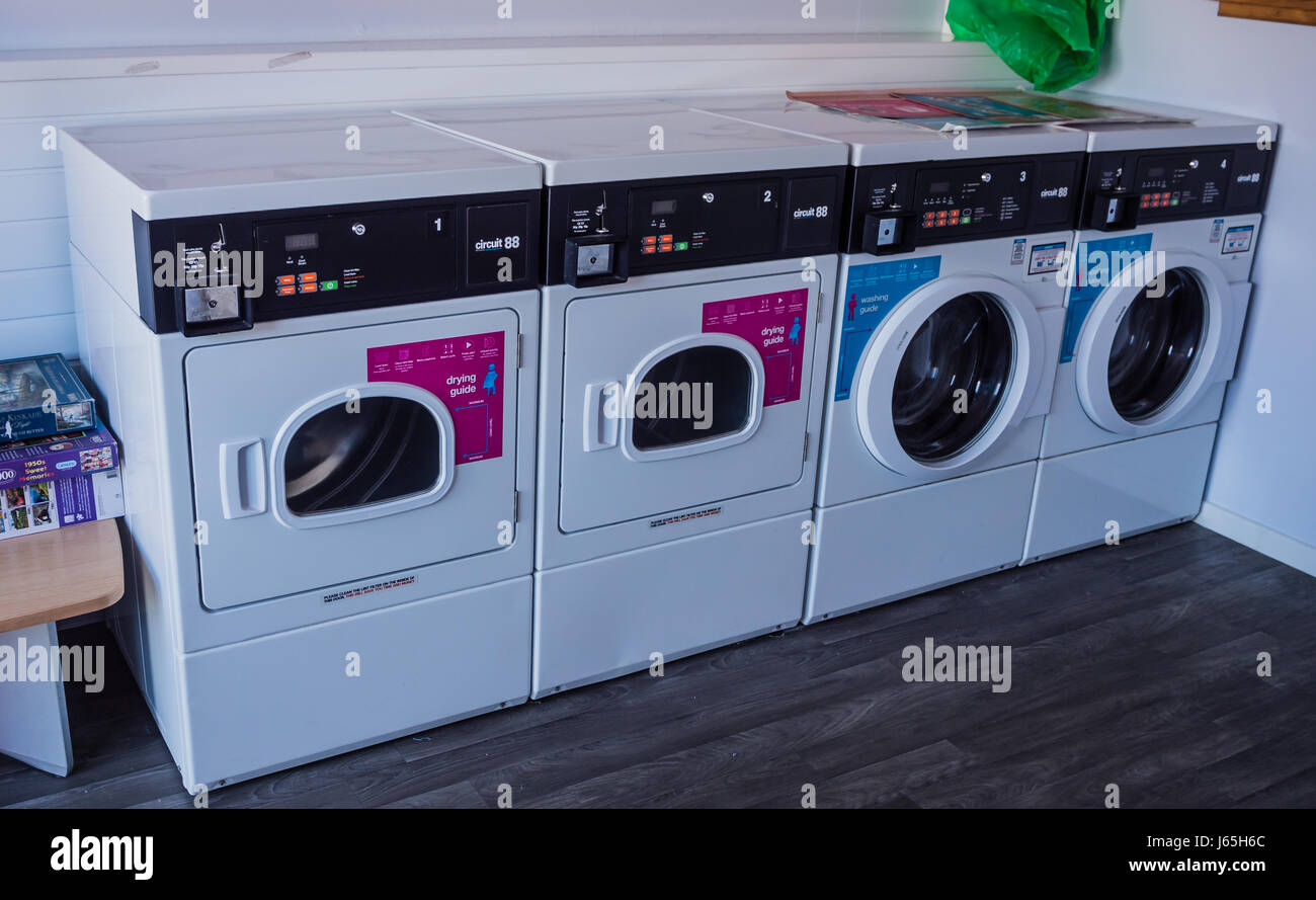 Der Waschsalon Stockfoto