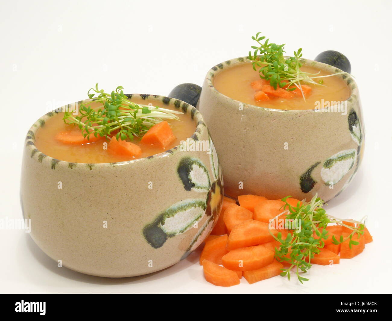 Lebensmittel Nahrungsmittel Küche Küche Karotten Gericht Mahlzeit Mulligan Tasse essen Nahrungsmittel Stockfoto