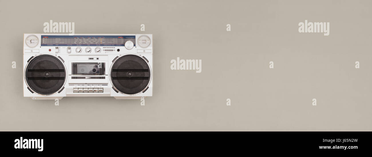 Retro-sound Blaster-header Stockfoto