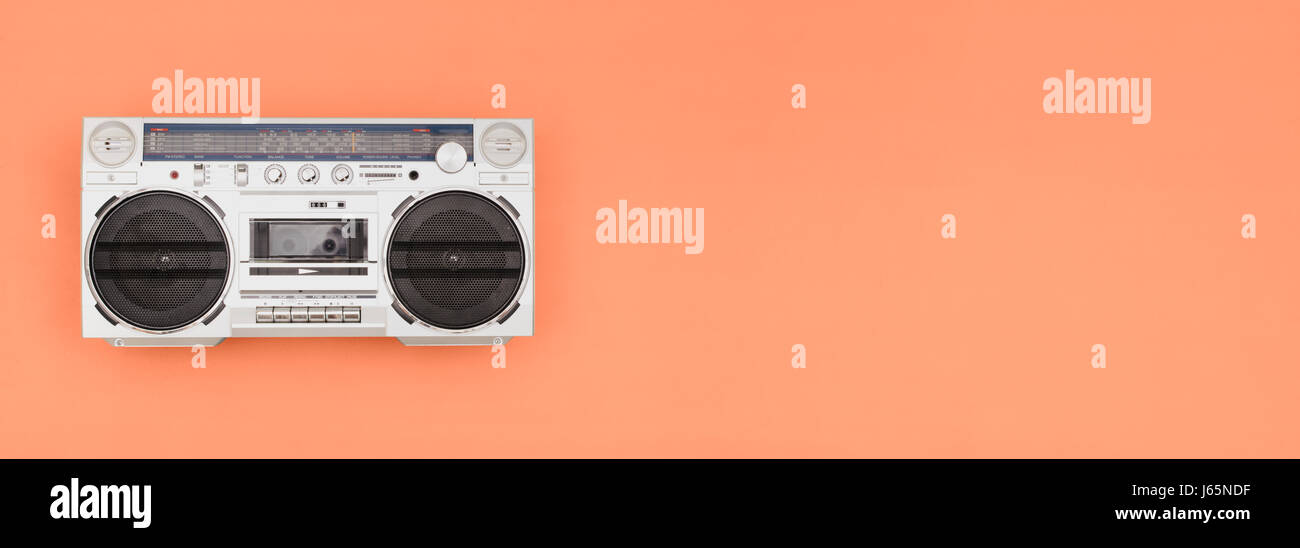 Retro-sound Blaster-header Stockfoto