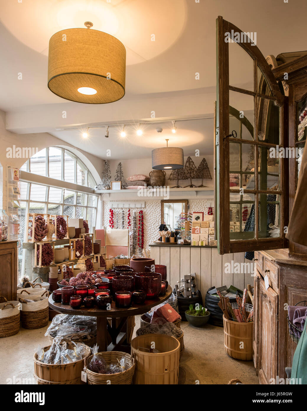 Innenraum des Birdie Fortesque Haushaltswaren shop Stockfoto