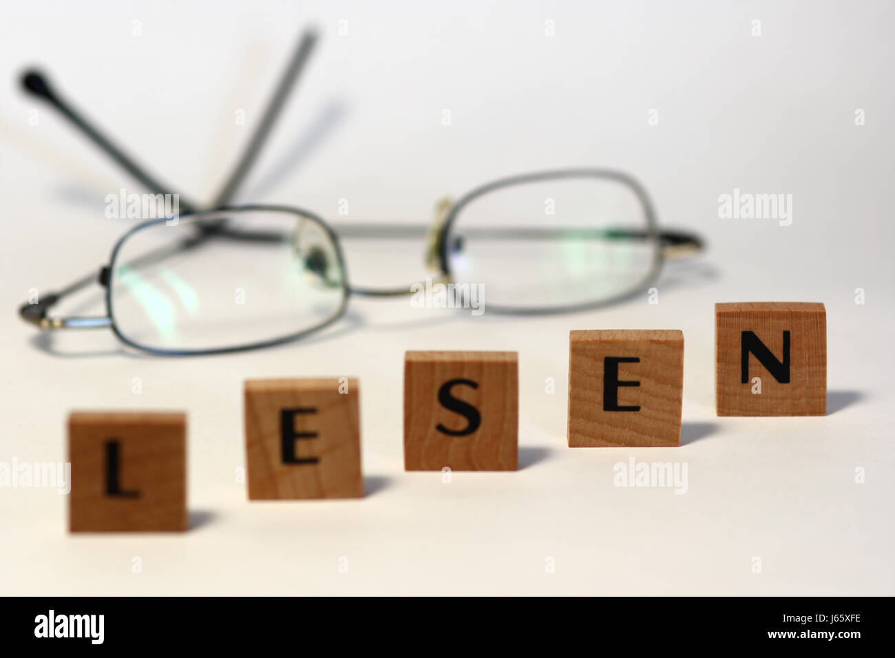 Brille Brille Brille Schwäche des Sehens prospektive Scannen mal gelesen Stockfoto