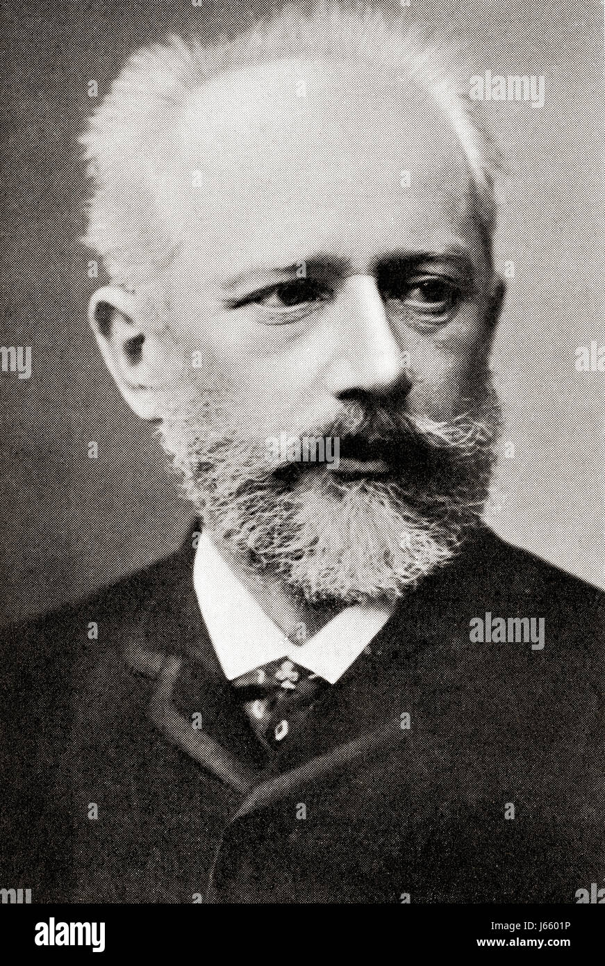Pyotr Ilyich Tchaikovsky, 1840 – 1893, aka Peter Ilyich Tchaikovsky.  Russischer Komponist der Spätromantik.  Hutchinson Geschichte der Nationen veröffentlichte 1915. Stockfoto