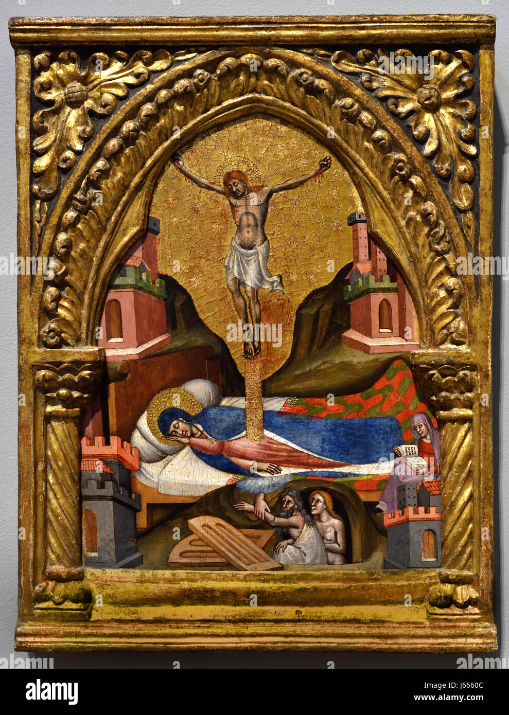 Traum der Jungfrau 1365-80 Simone dei Crocefissi 1355-1399 Italien Italienisch Stockfoto