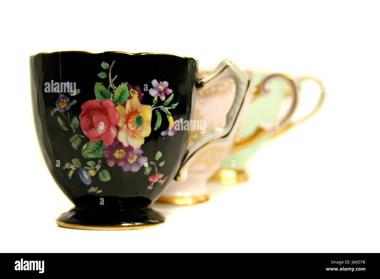 Antike Vintage Tassen Geschirr Tasse Tee schöne beauteously schöne Kunst  Antik Stockfotografie - Alamy