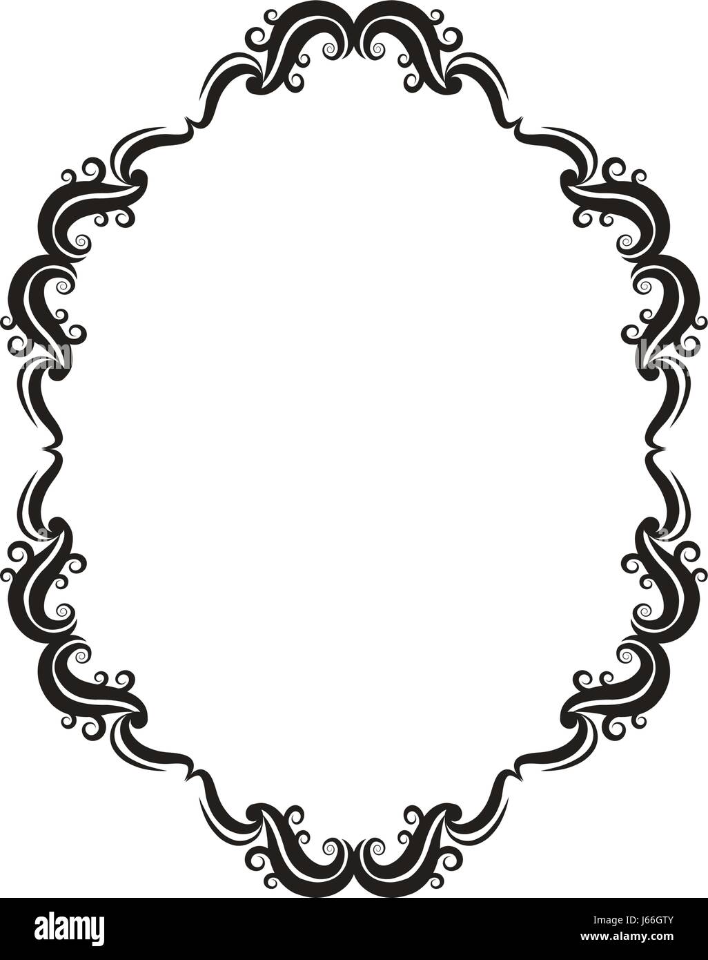 Vintage Grenze Frame Klassische Viktorianische Dekoration Romantisch Stock Vektorgrafik Alamy