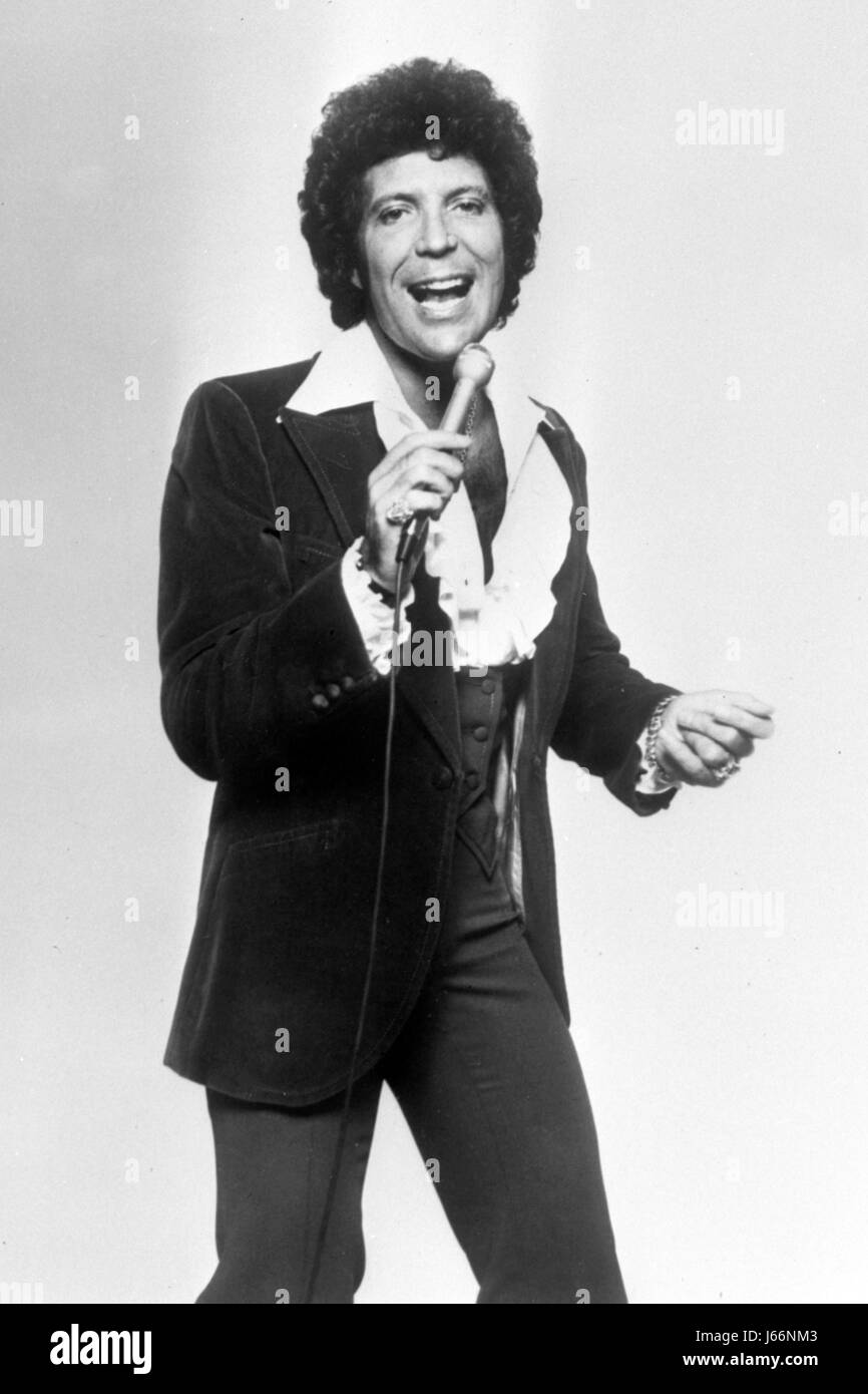 Sänger Tom Jones. Stockfoto