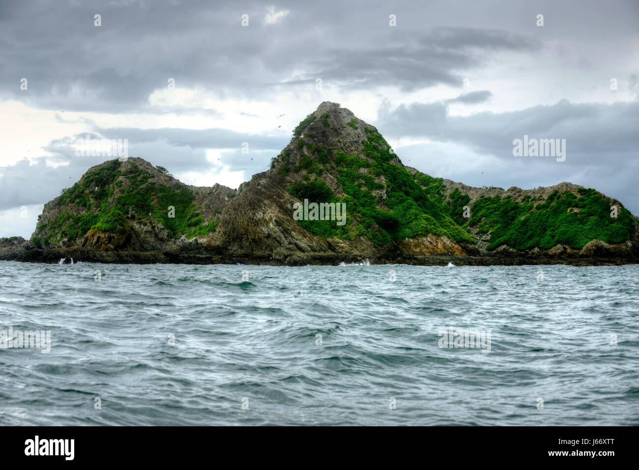 Die Isla Ballena liegt vor der Küste im Nationalpark Ballena National Marine Park, Costa Rica nur nicht-irdische. Stockfoto