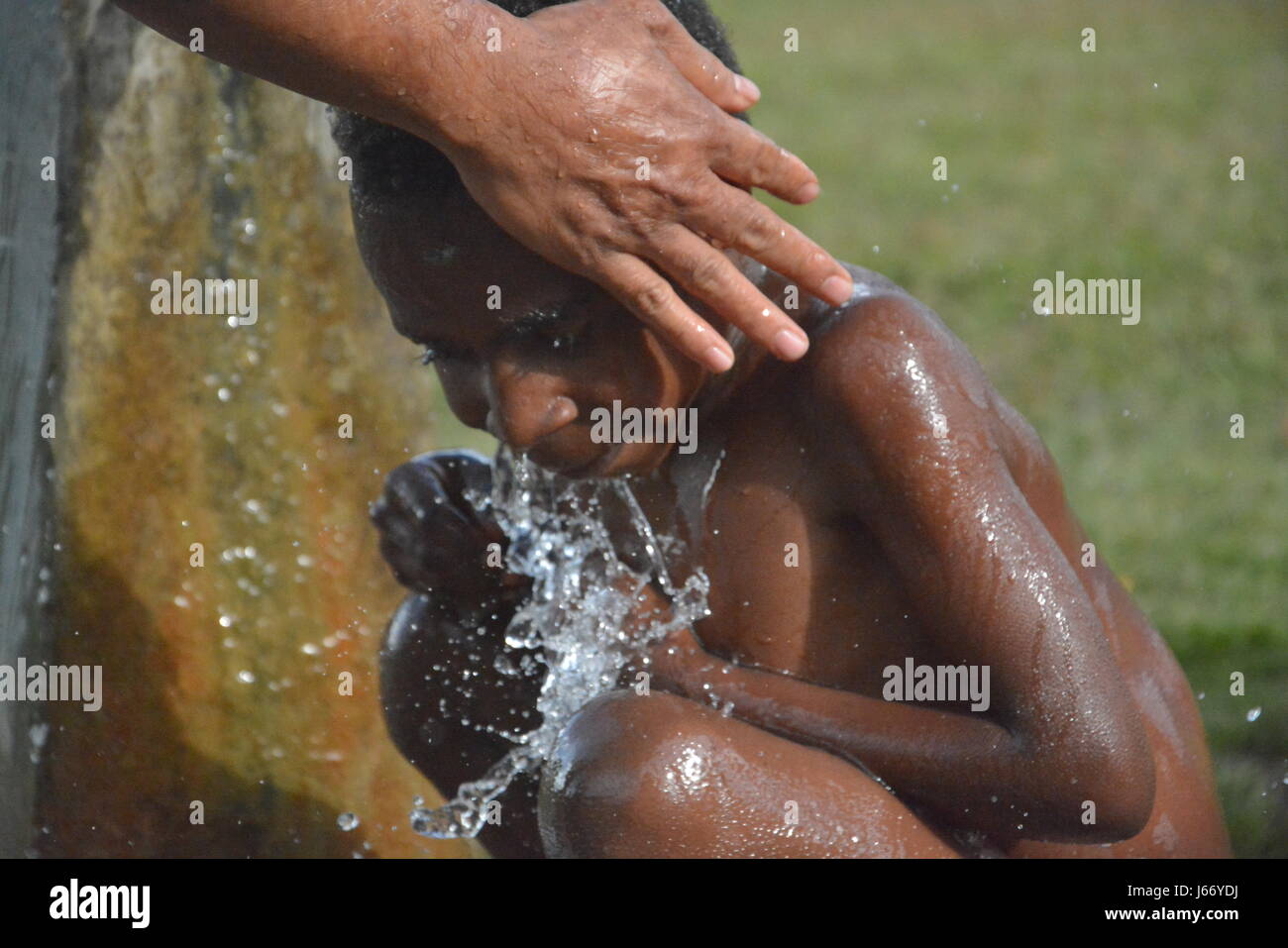 Wasser für das Leben. Stockfoto