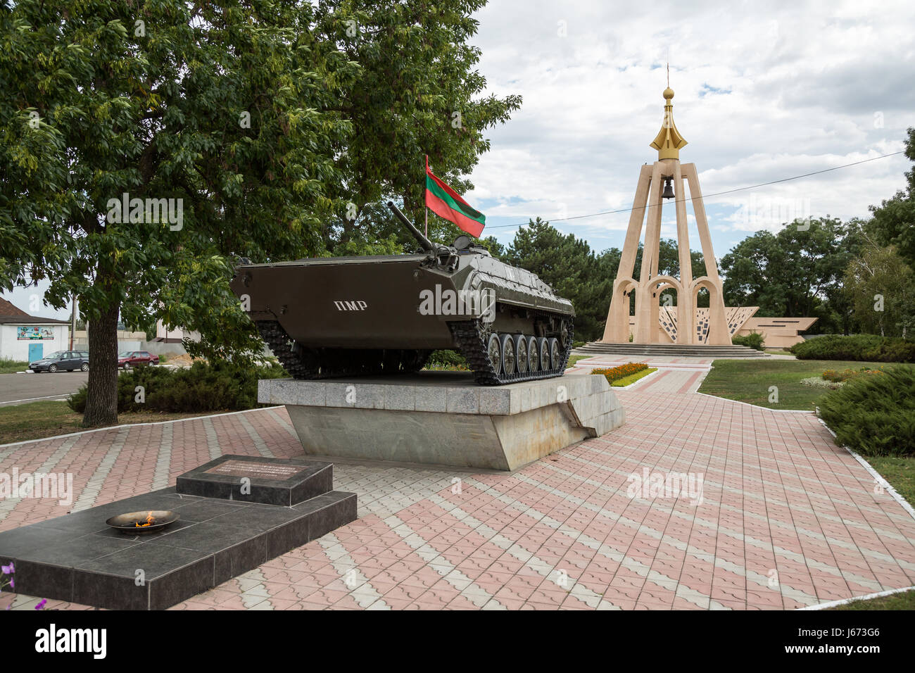 Bender, der Republik Moldau, der Gedenkstätte für den Konflikt in Transnistrien Stockfoto