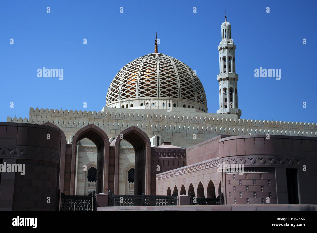 Sultan Qaboos Moschee, Muscat, Oman Stockfoto