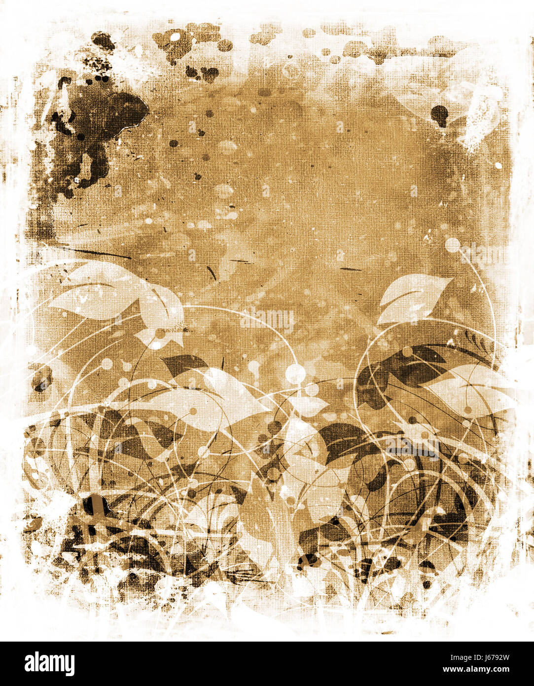Kunst antike digitale Leinwand abstrakte Aquarell im Alter Bild Foto gebeizt Stockfoto