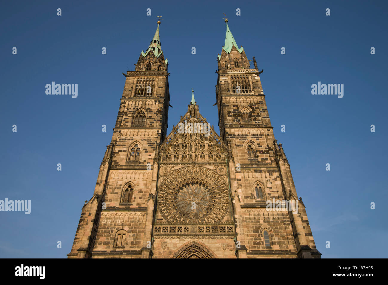 historische Bayern Deutschland Bundesrepublik Deutschland Nürnberg Kirchen Emblem Stockfoto