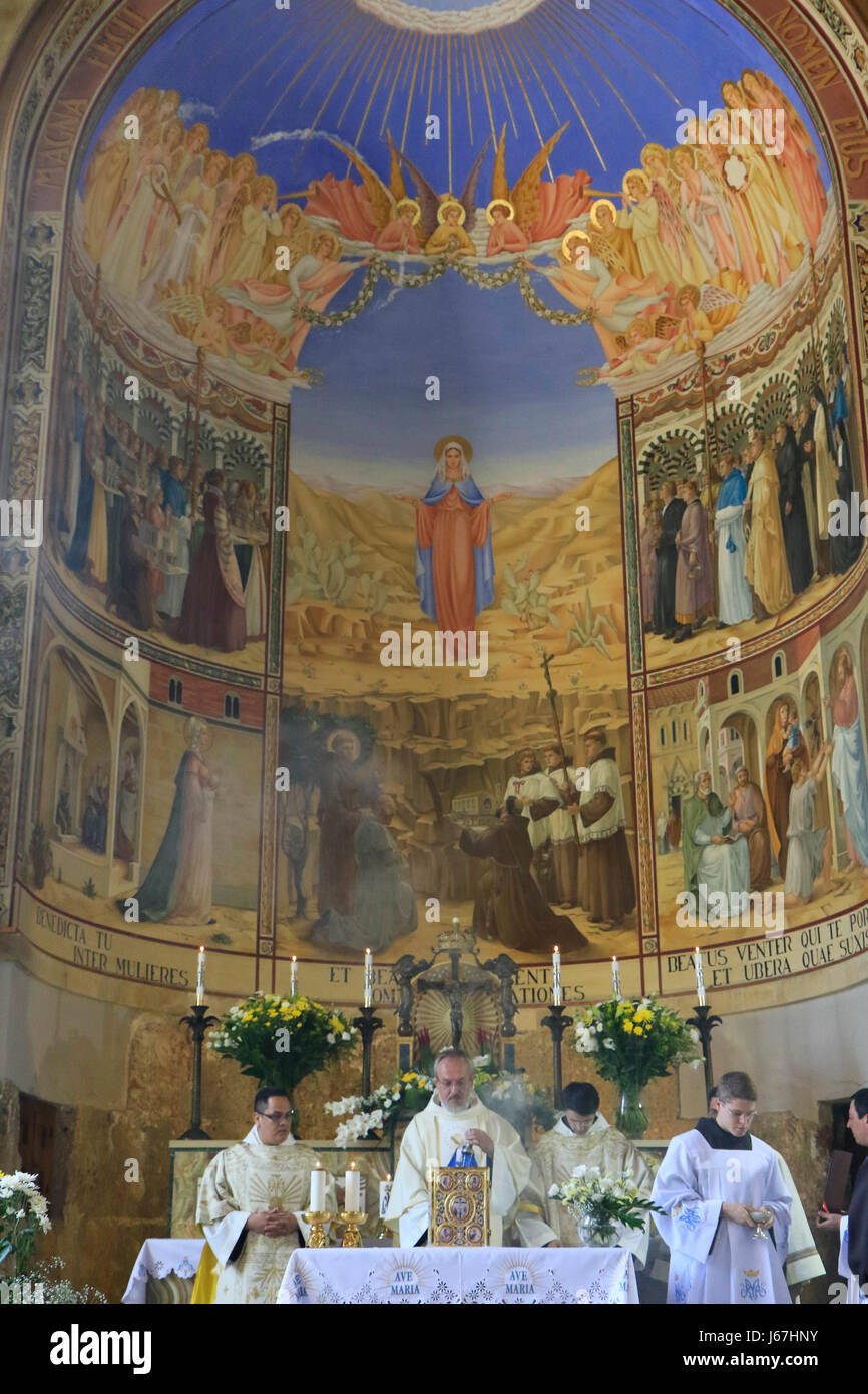 Israel, Jerusalem, Mariä Heimsuchung in der Kirche Mariä Heimsuchung in Ein Karem Stockfoto