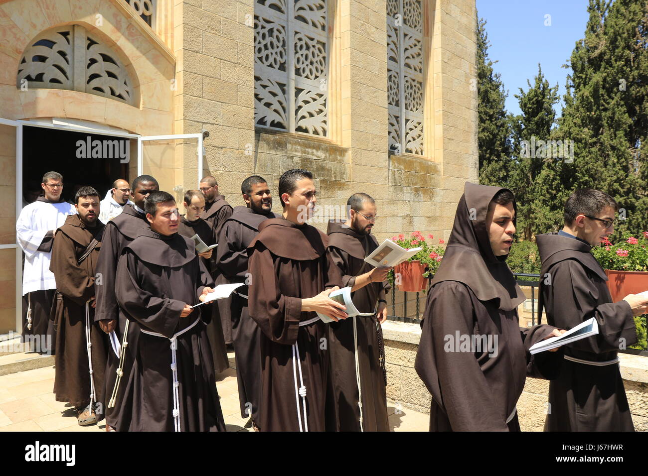 Israel, Jerusalem, Mariä Heimsuchung in der Kirche Mariä Heimsuchung in Ein Karem Stockfoto