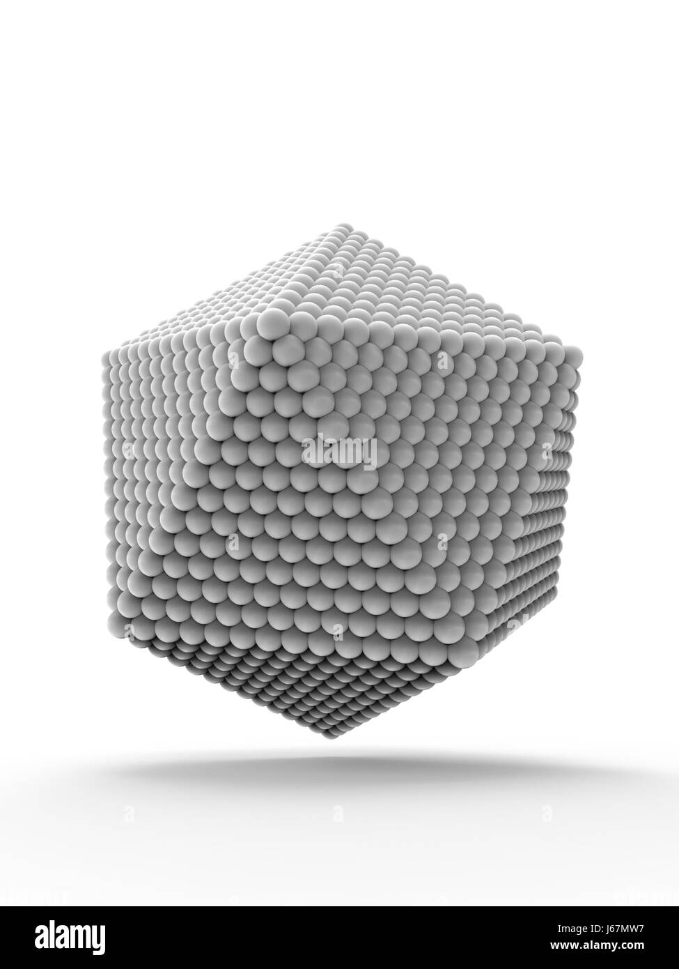 Computer ein Virus ikosaedrischen Kapsid Kunstwerk. Das Kapsid ist die Protein-Hülle des Virus und das genetische Material umschließt. Stockfoto