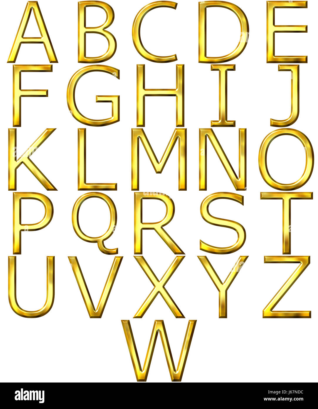 Schrift Typografie Metall Brief Symbol Alphabet Piktogramm Symbol Zeichen schreiben Stockfoto