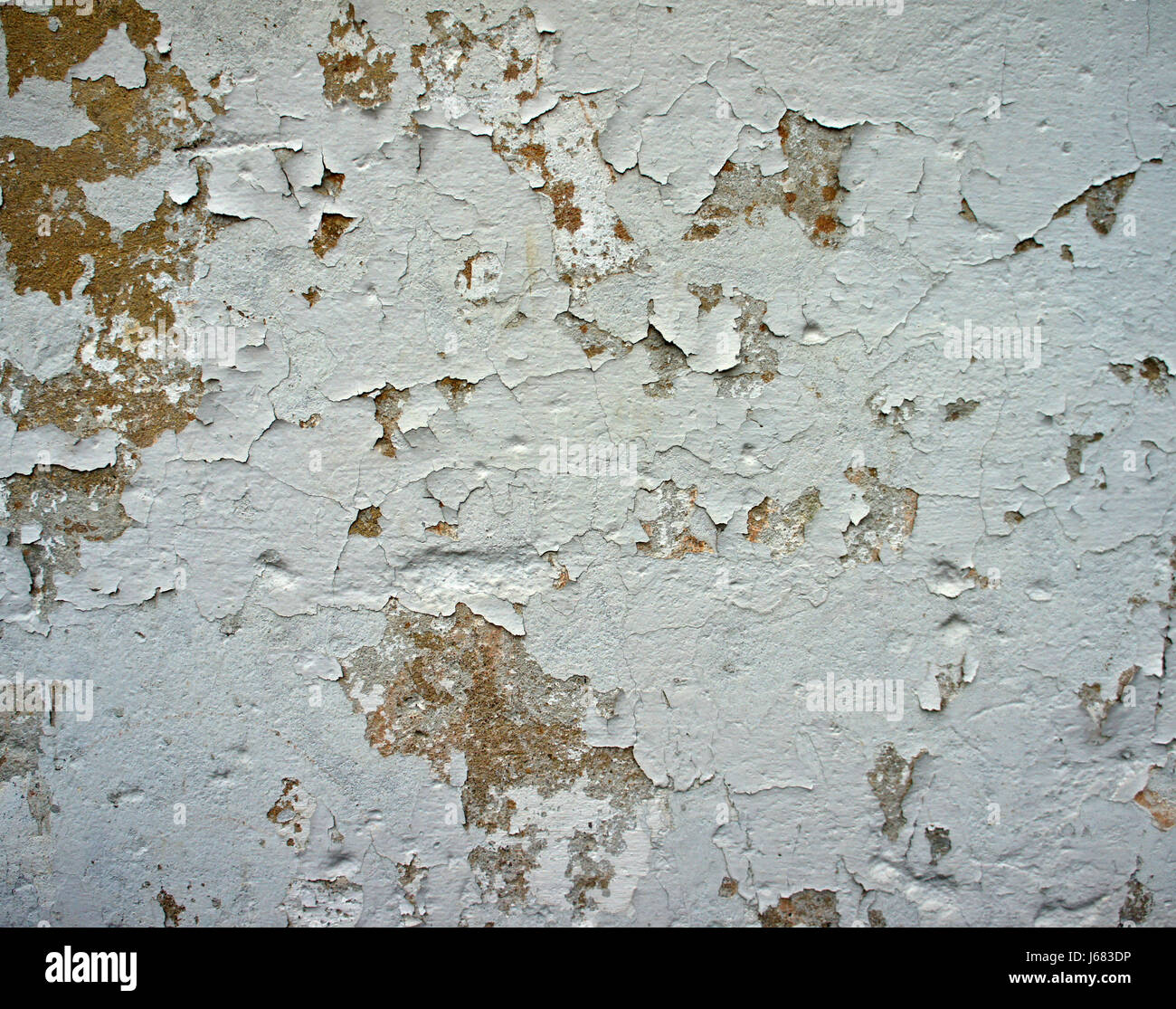 Verwitterte Wand, Gips, Farbe peeling Stockfoto