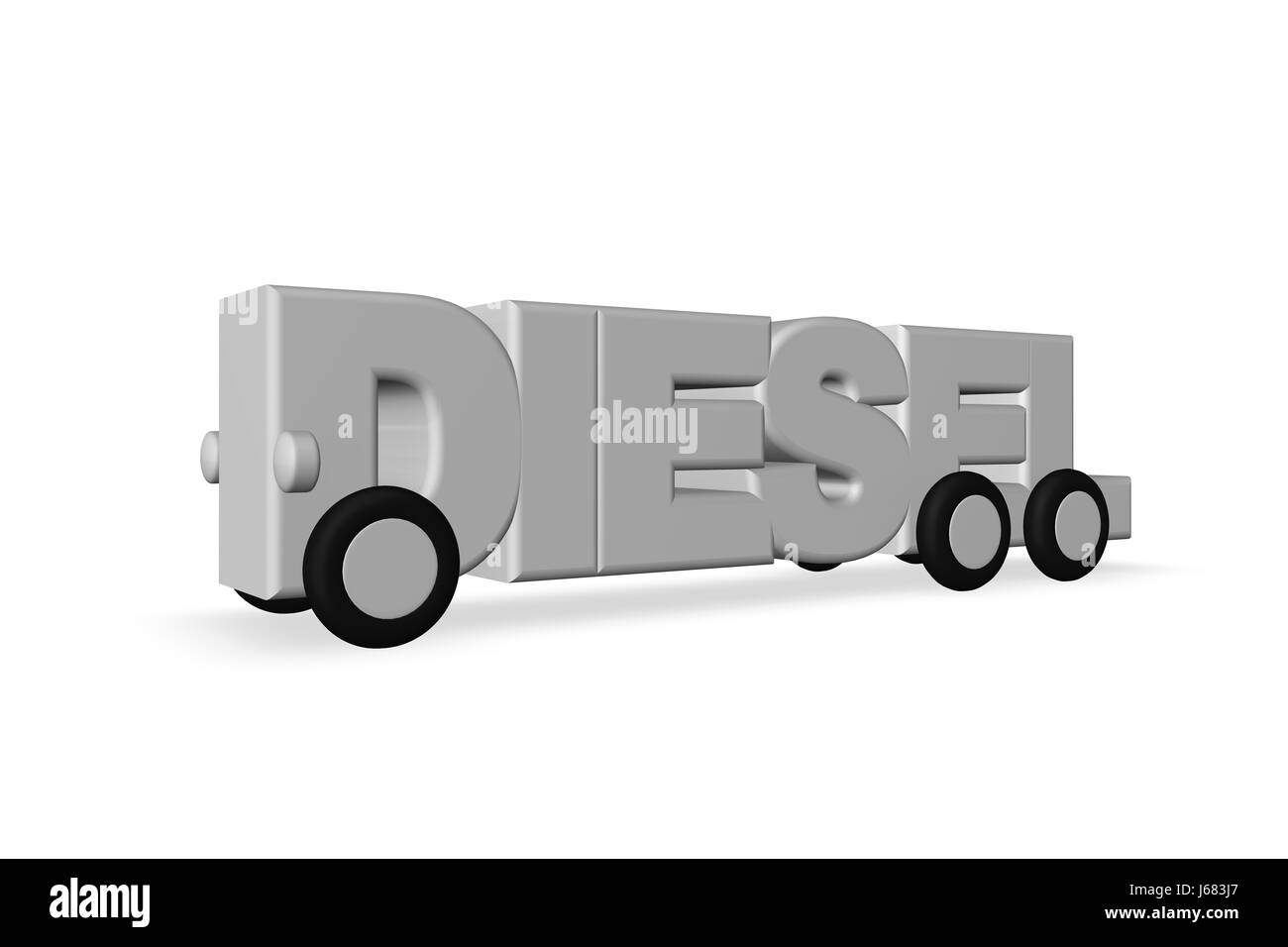 Antriebsräder Rad transport Logistik Fahrzeug Abbildung Diesel Fuel Kraftstoff Stockfoto