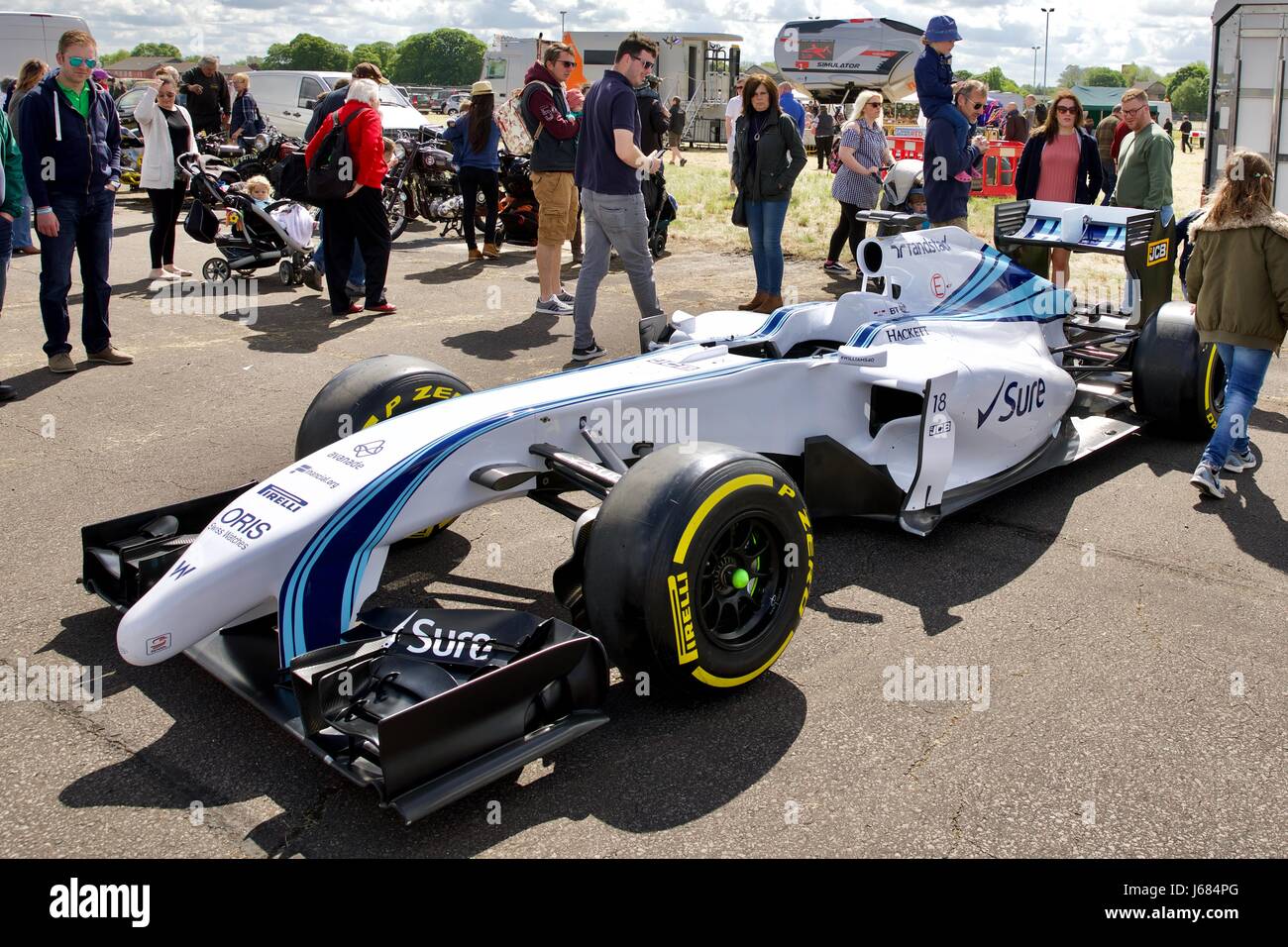 Williams F1-Boliden auf der Abingdon Luft & Land zeigen 2017 Stockfoto