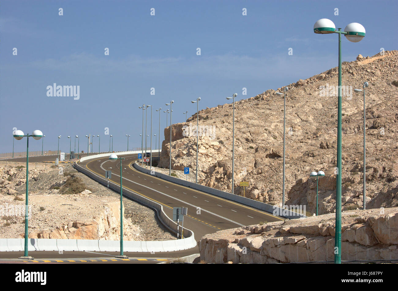 Emirate Jebel Hafeet Hafit Straße quotal Ainquot Jebel Hafeet Hafit Straße Stockfoto