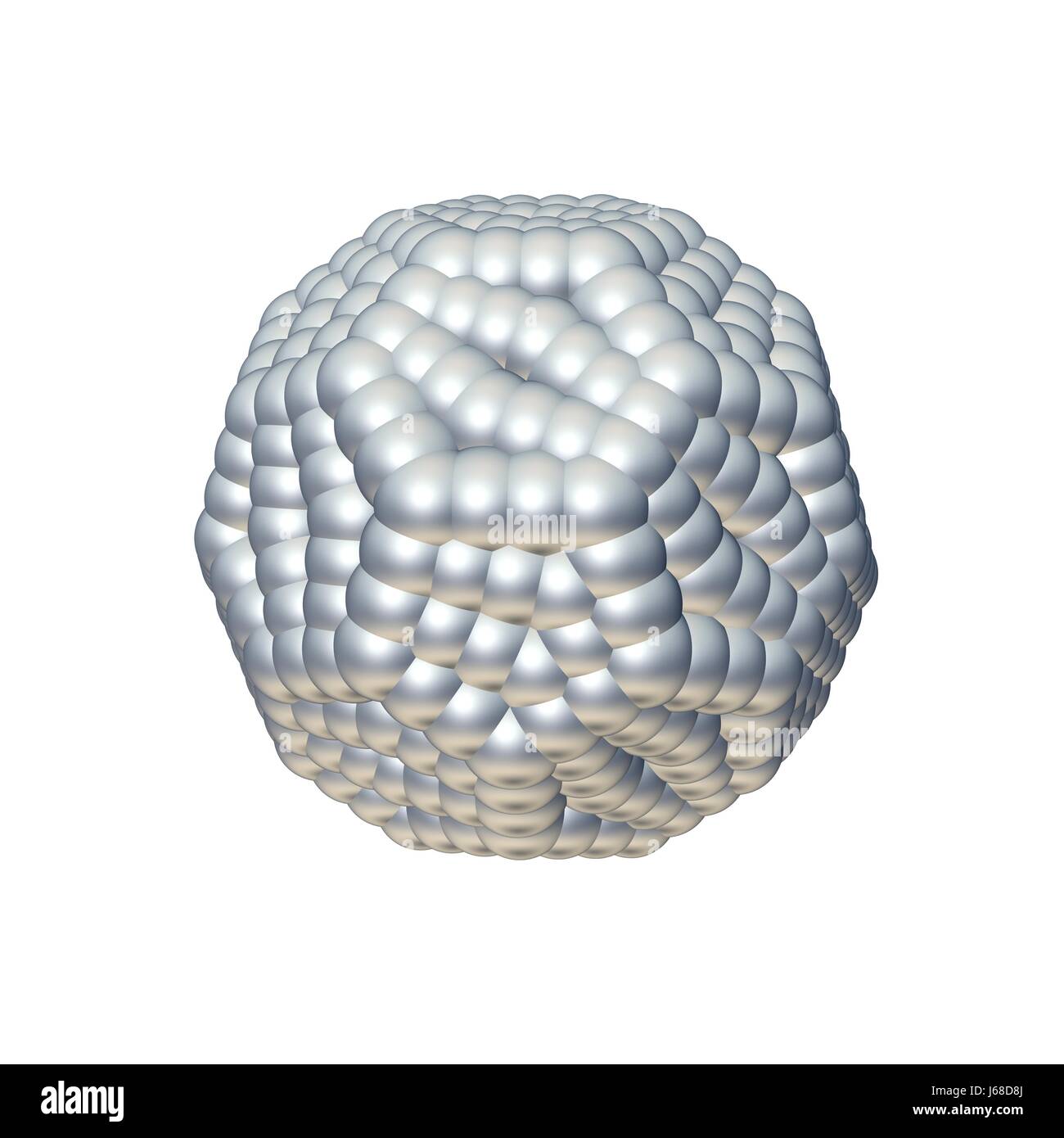 Zelle Atom Zellen Block Modell Objekt isoliert Affinität verbunden Grafik Wissenschaft Stockfoto
