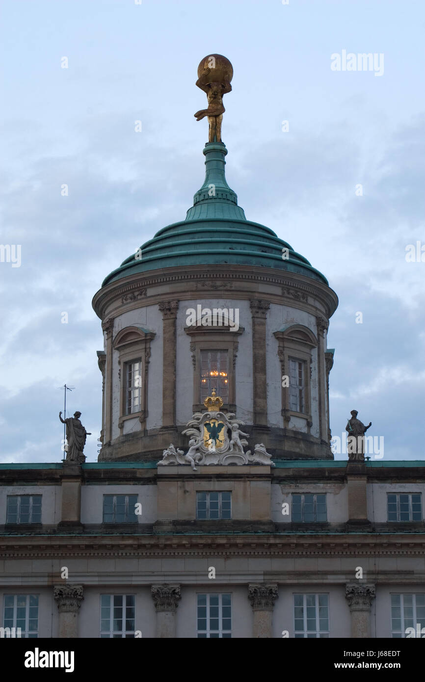 Potsdam Museum DDR Turm historische Potsdam Europa Abend brandenburg Stockfoto