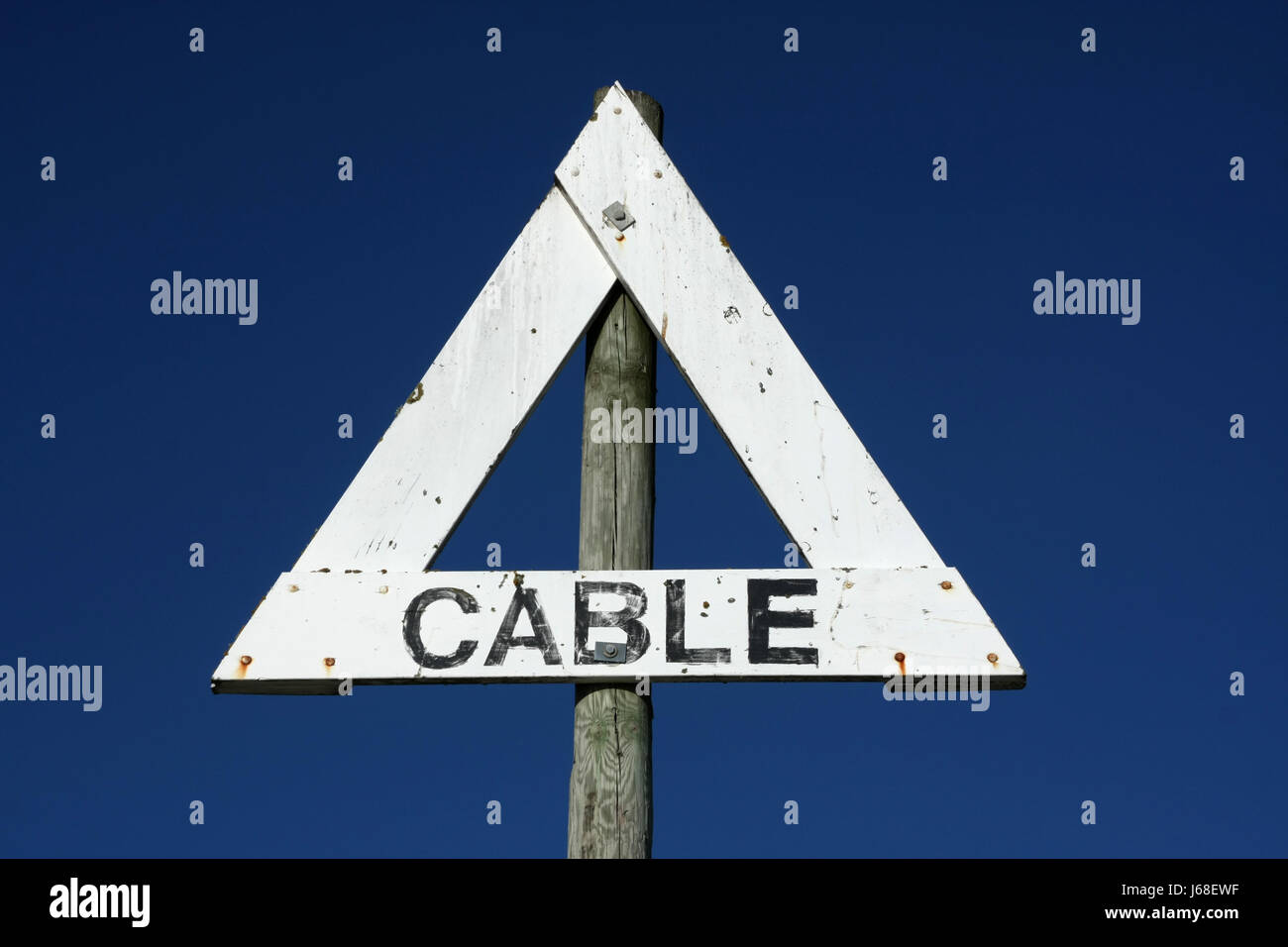 Zeichen signalisieren Energie Power Strom Strom-Dreieck-Netzteil Stockfoto
