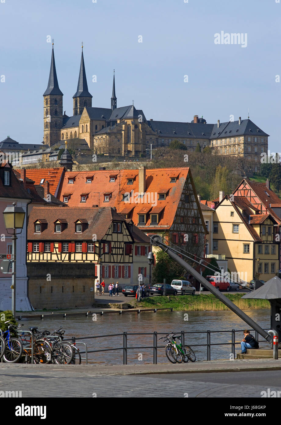 historische alte Stadt Bayerns Städte Deutschland Bundesrepublik Deutschland Kirchen Stockfoto