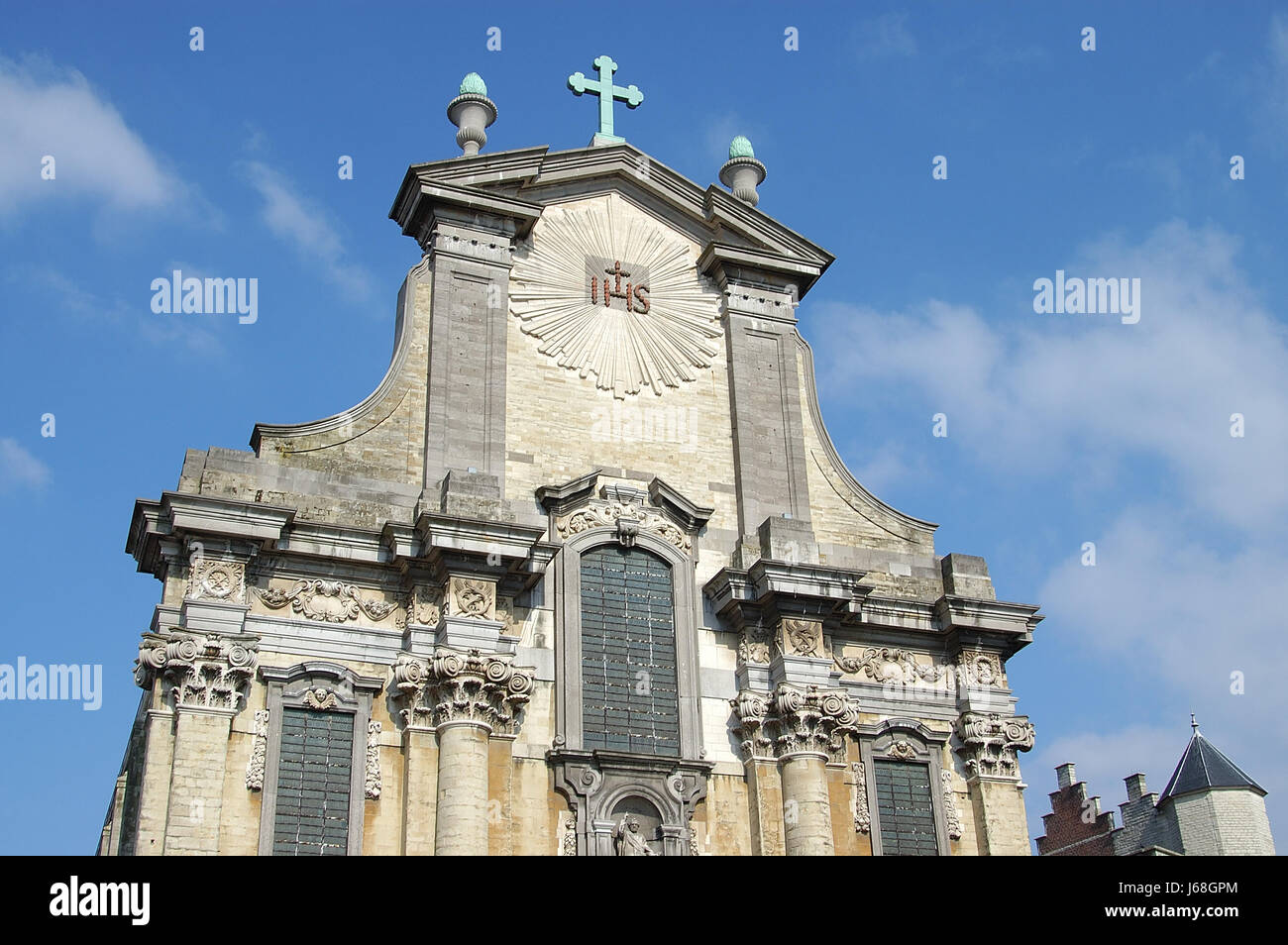 barocke Peterskirche barocken Sehenswürdigkeiten Sehenswürdigkeiten Belgien Baustil Stockfoto