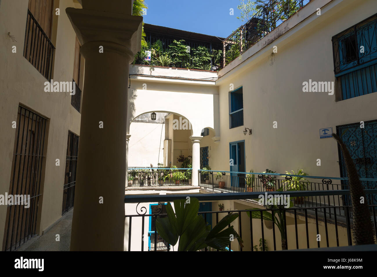 Restaurant-Acces in Havanna, Kuba Stockfoto