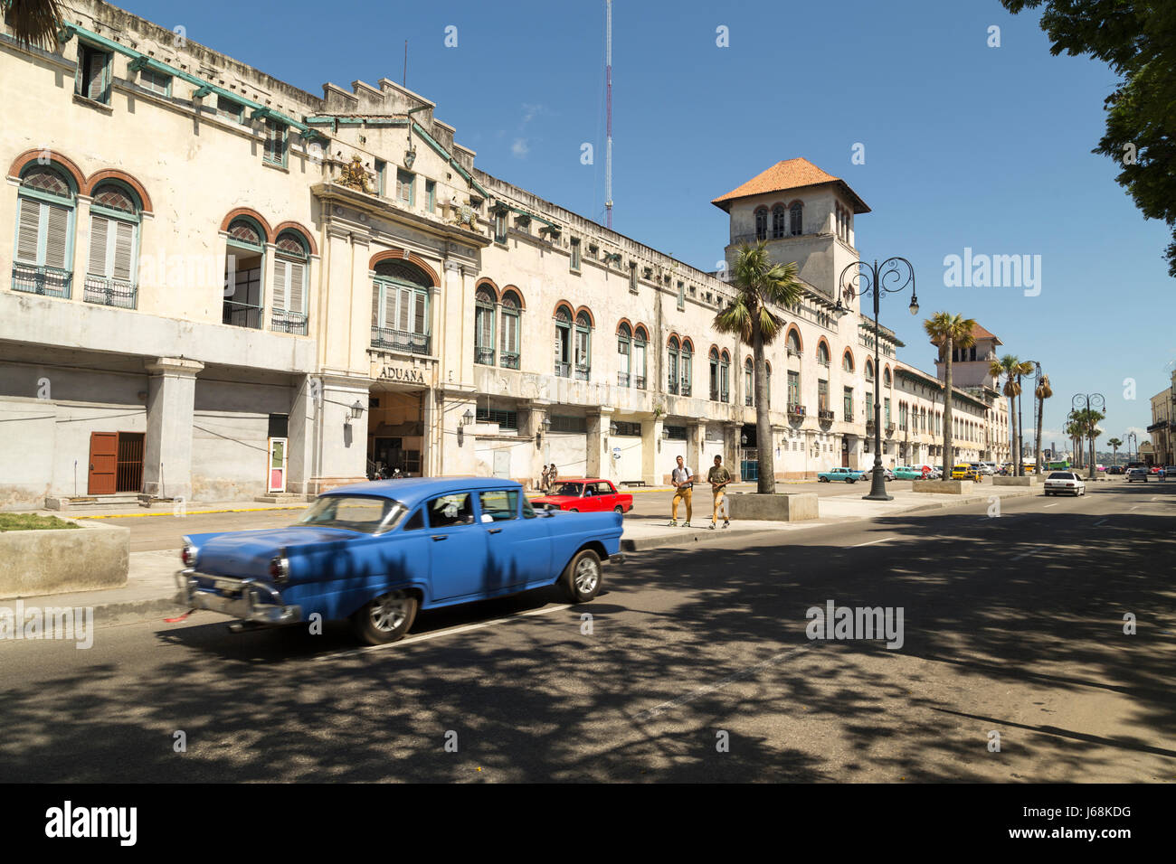 Zoll-Ansicht in Havanna, Kuba Stockfoto