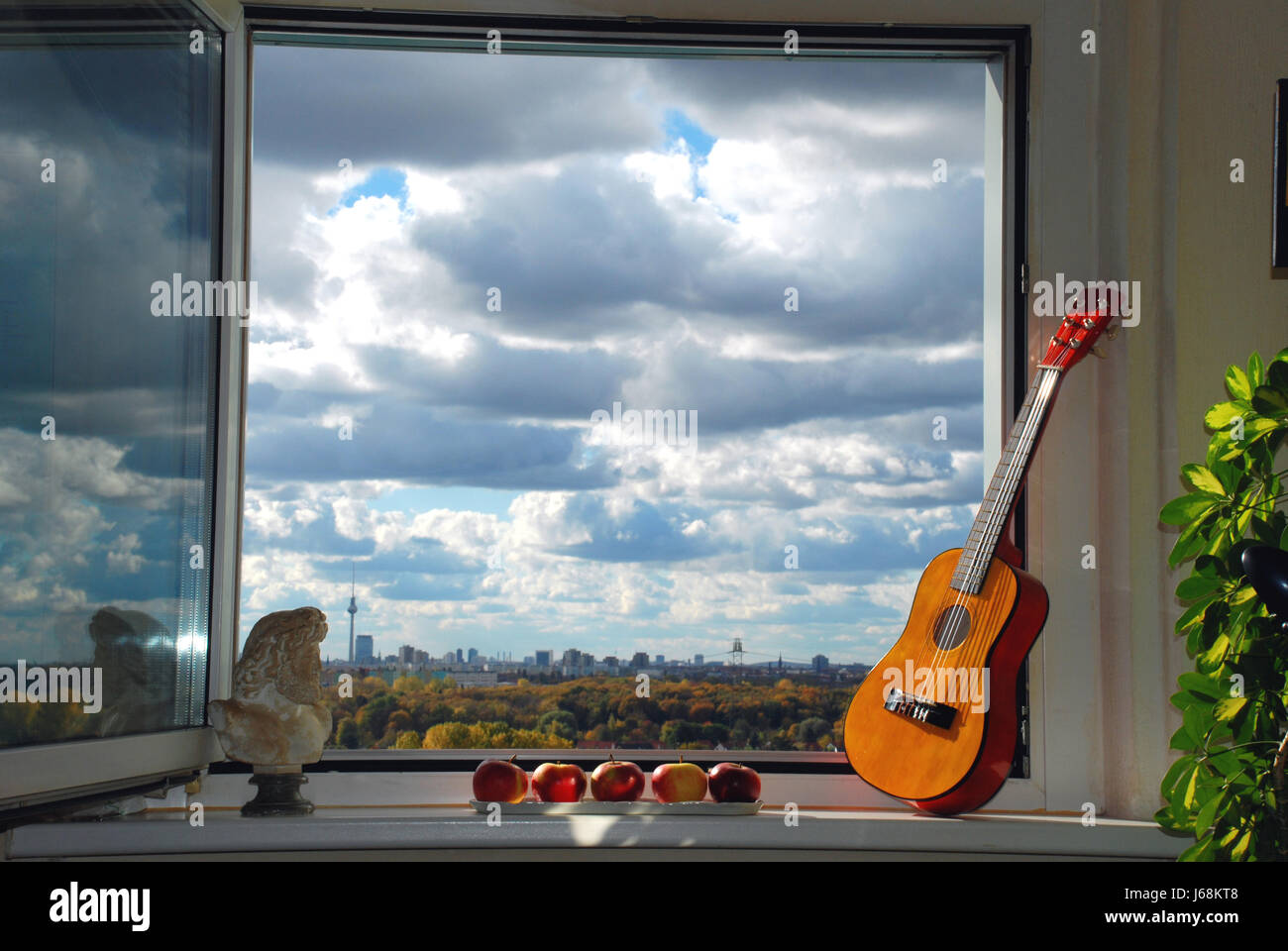 Berlin romantische Fenster Stockfoto