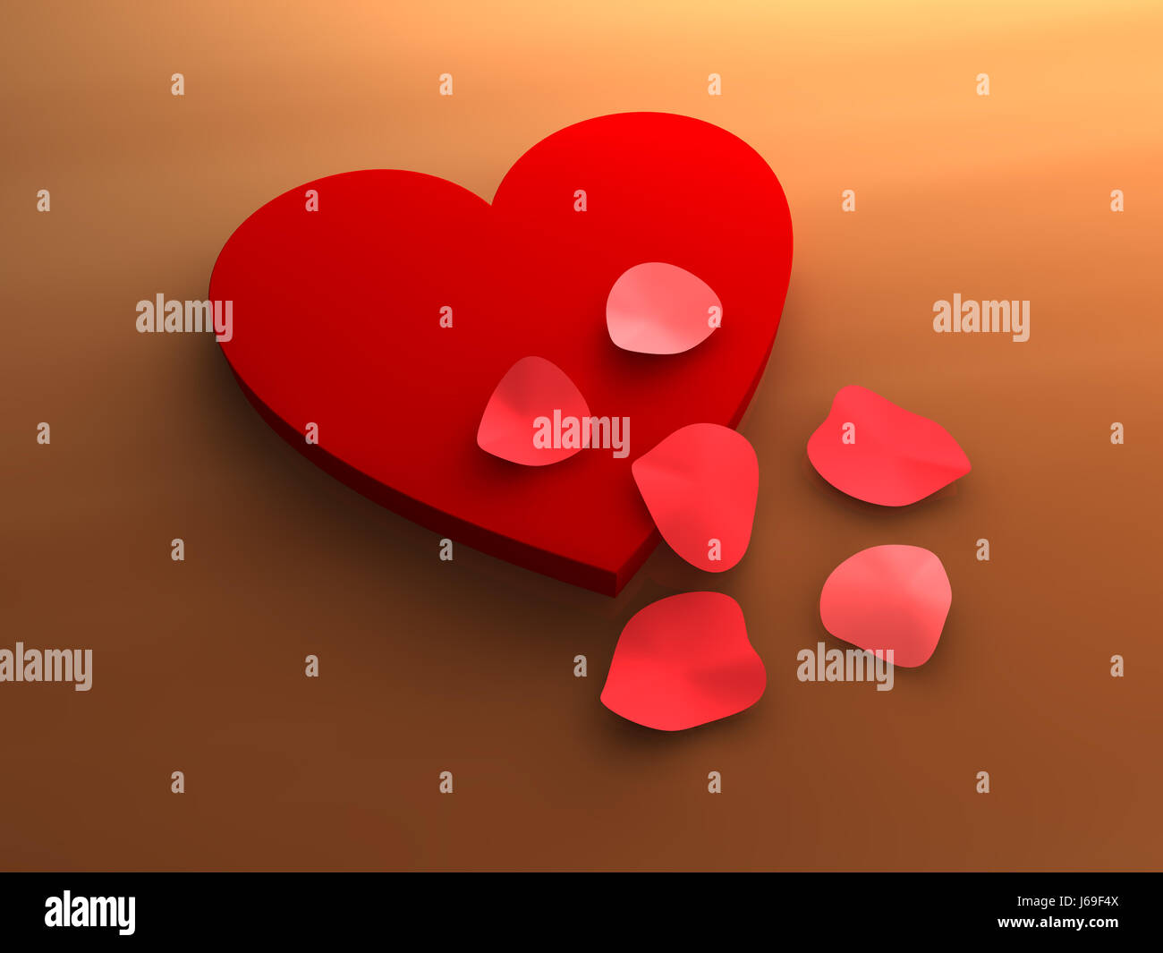 Romantik Mutter Tag fiel Geschenk Valentinstag Liebe in der Liebe Herz Stockfoto