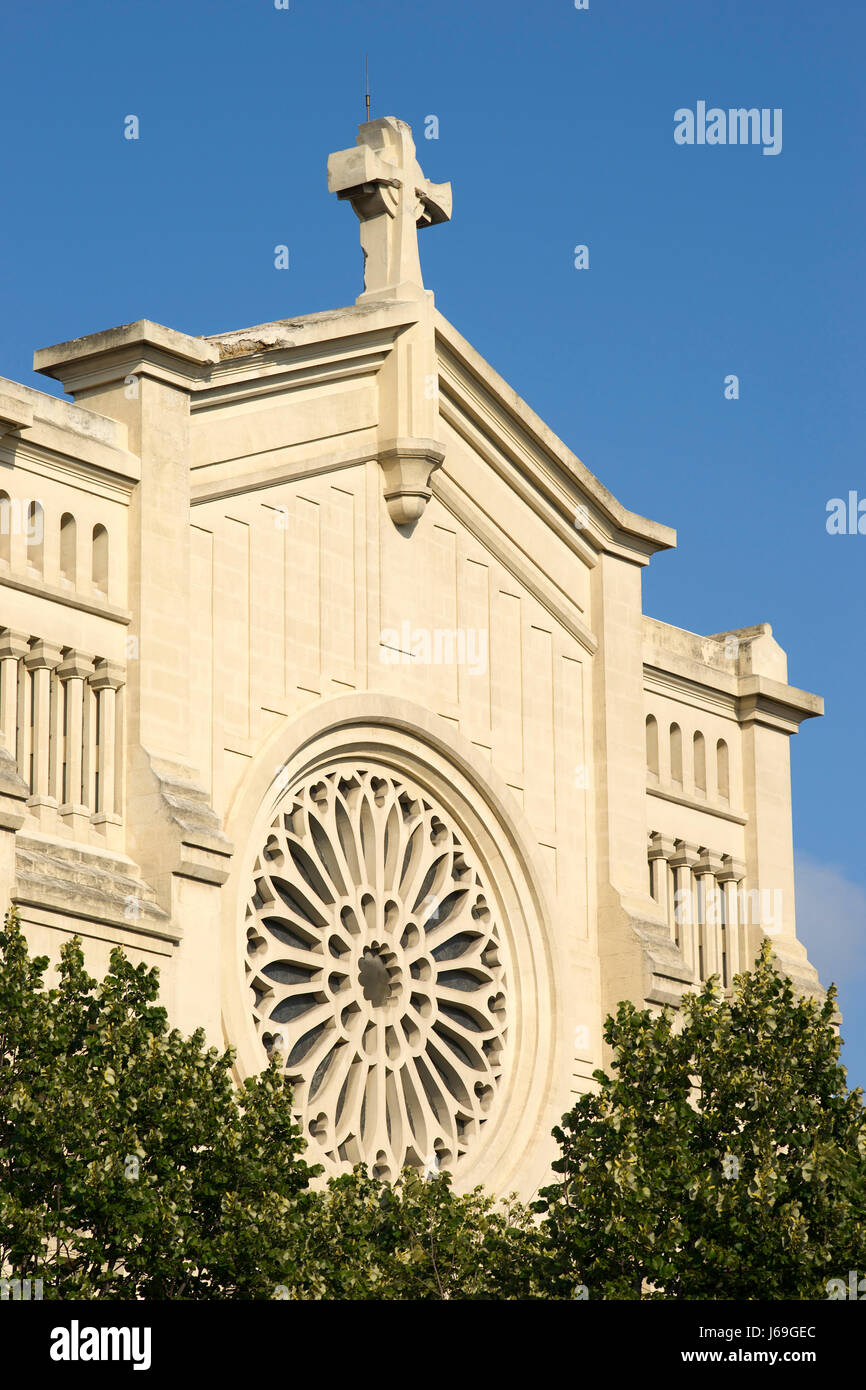historische Kirche Sehenswürdigkeiten Frankreich Provence Emblem Marseille Gebäude historische Stockfoto